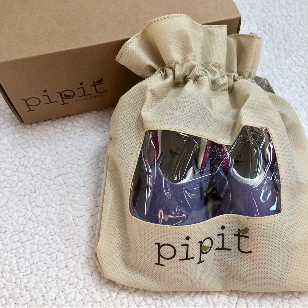 Pipit Suede Flower Lilac Fuchsia Baby Shoes Size 4 - Picture 8 of 10